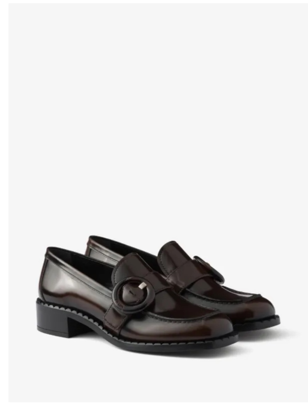 Prada Brushed Leather Loafer